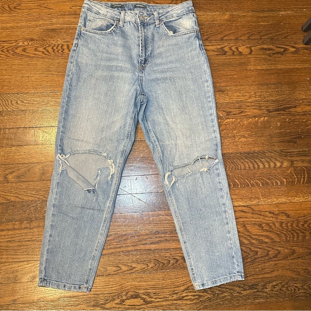 Wild Fable Light Blue Distressed Ankle Jeans